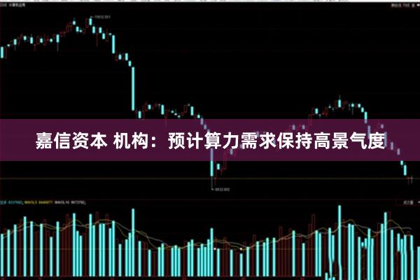 嘉信资本 机构：预计算力需求保持高景气度